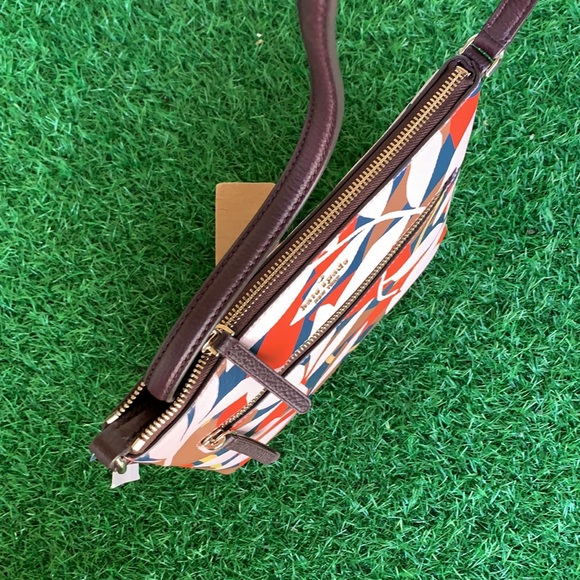 KATE SPADE TOP ZIP CROSSBODY Jackson Tropical toss - Picture 7 of 16